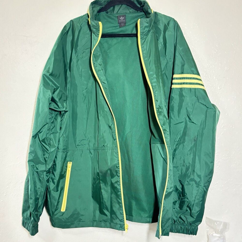 ADIDAS ORIGINALS ADS-200J MENS XL VINTAGE Y2K WINDBREAKER JACKET HOODED - Picture 3 of 13